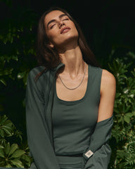 Vuori Halo Essential Scoop Tank Women's Agate Green Tank Top
