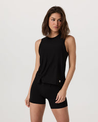 Vuori Energy Top Long Women's Black Performance Tank Top