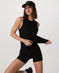 Vuori Energy Top Long Women's Black Performance Tank Top