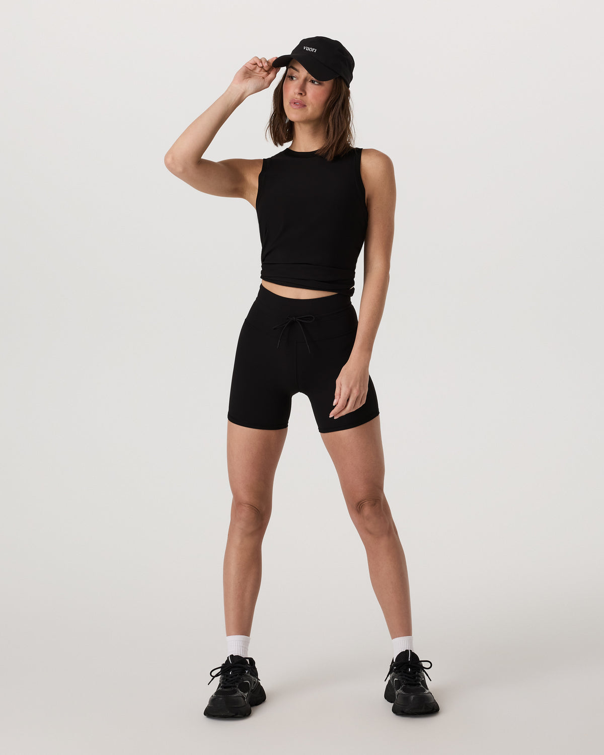 Vuori Energy Top Long Women's Black Performance Tank Top