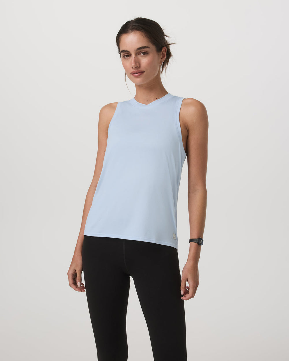 Vuori Energy Top - Long Women's Soft Sky Heather Tank Top