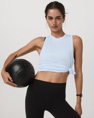 Vuori Energy Top - Long Women's Soft Sky Heather Tank Top