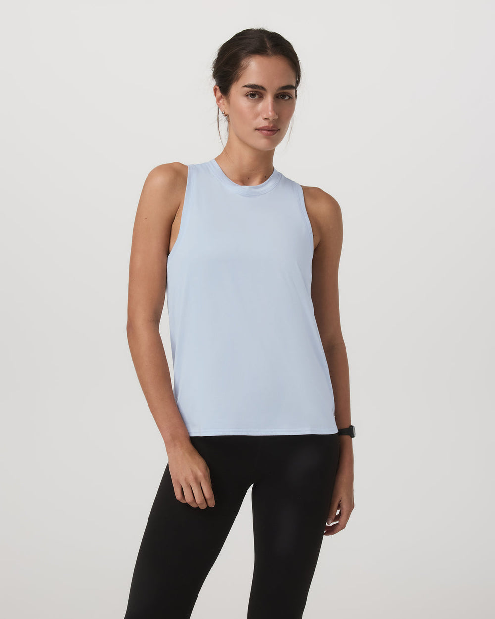 Vuori Energy Top - Long Women's Soft Sky Heather Tank Top
