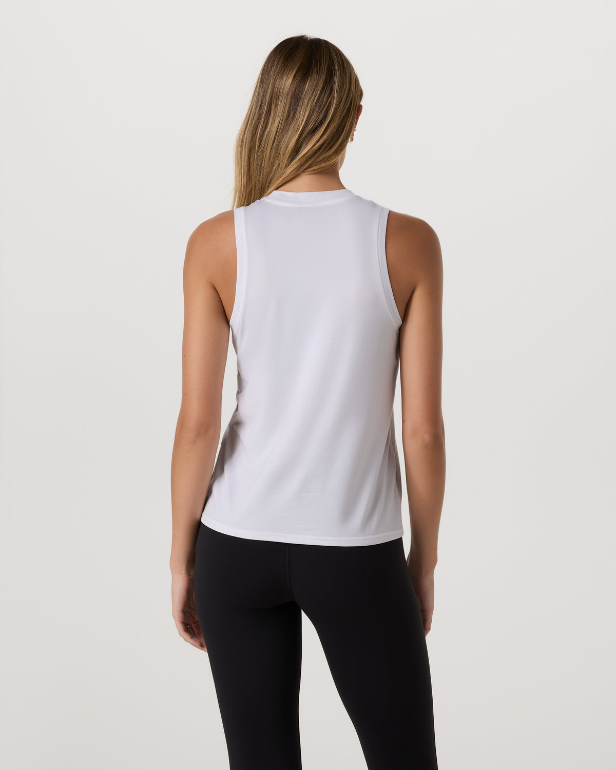 Vuori Energy Top Long Women's White Performance Tank Top
