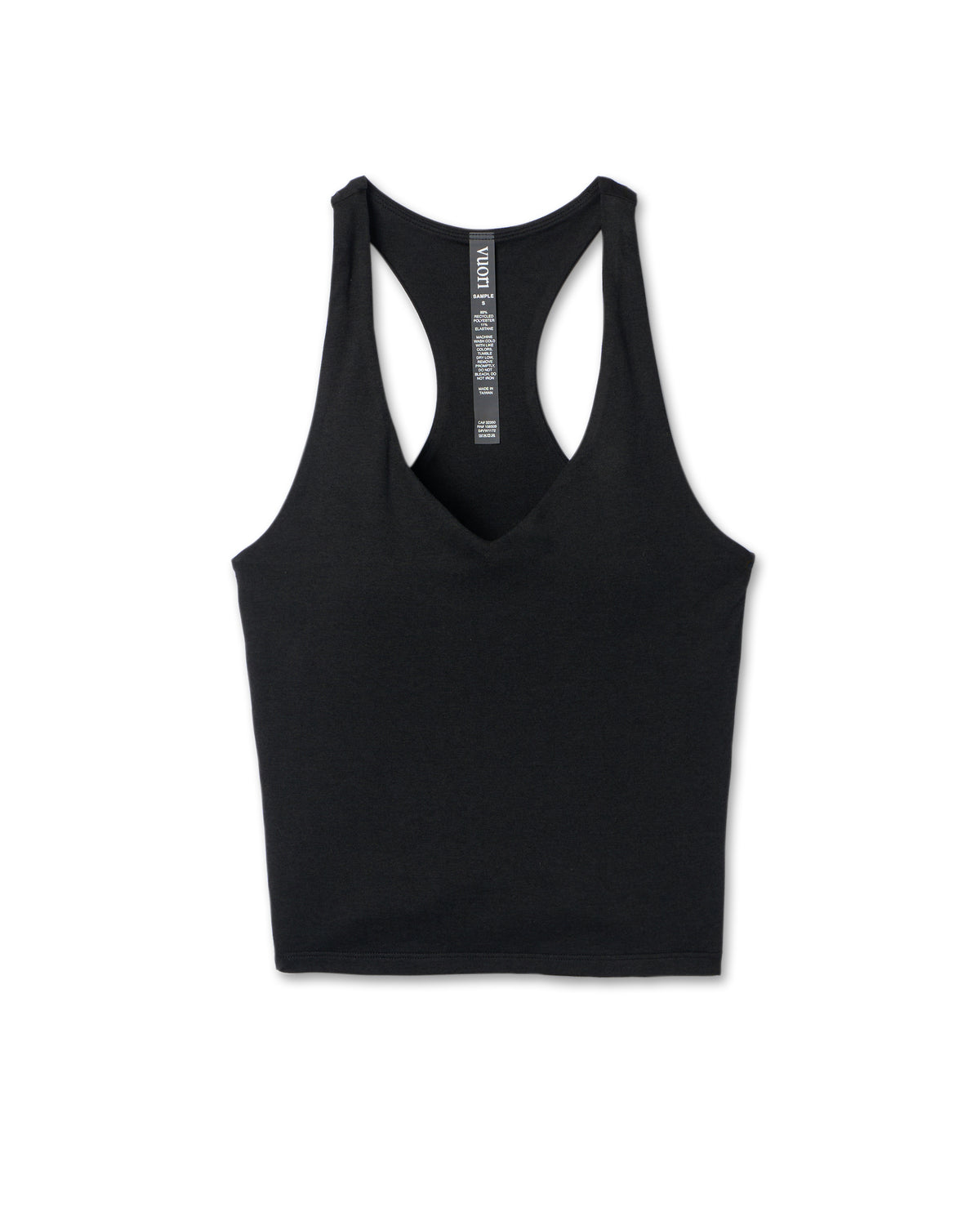 Vuori Halo Performance Crop 2.0 Black Heather Tank