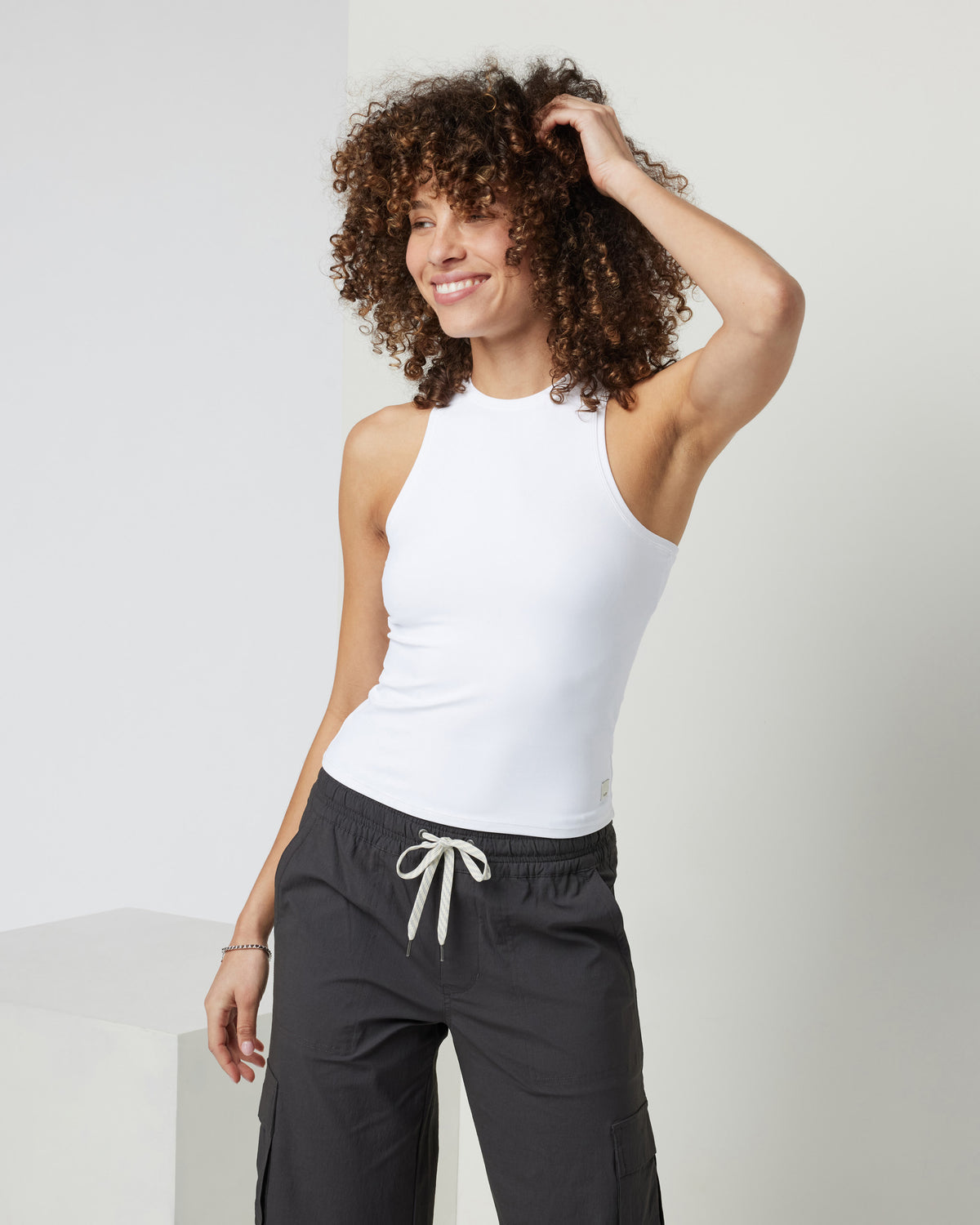 Vuori Vuori AllTheFeels Crew Tank White