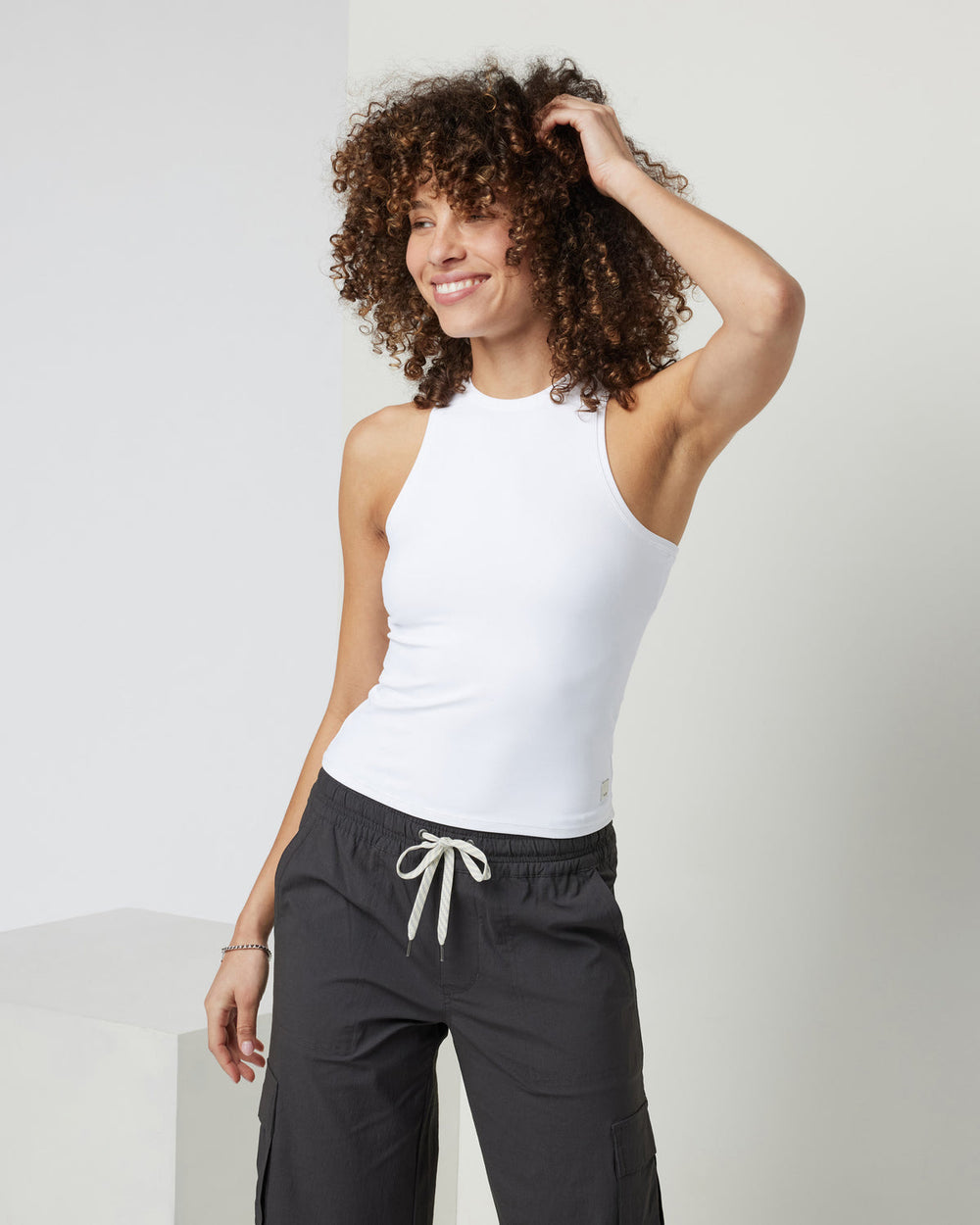 Vuori Vuori AllTheFeels Crew Tank White