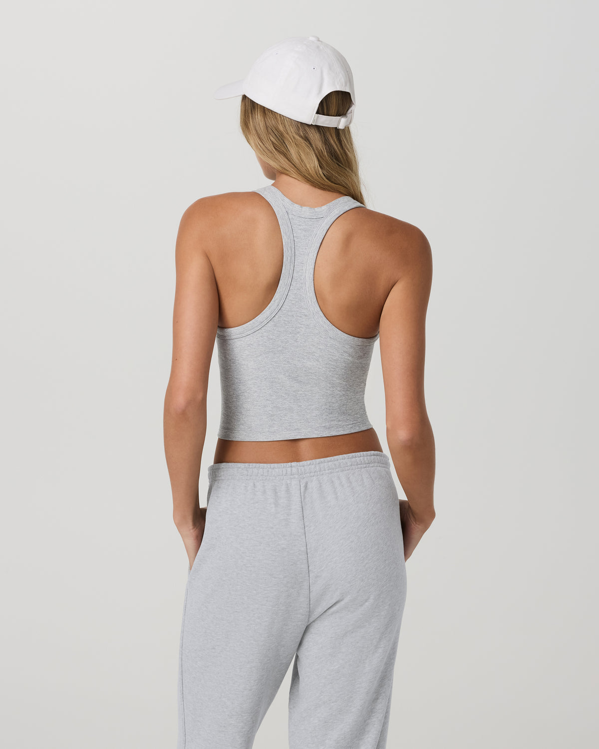 Vuori Elevation Racerback Tank Light Heather Grey