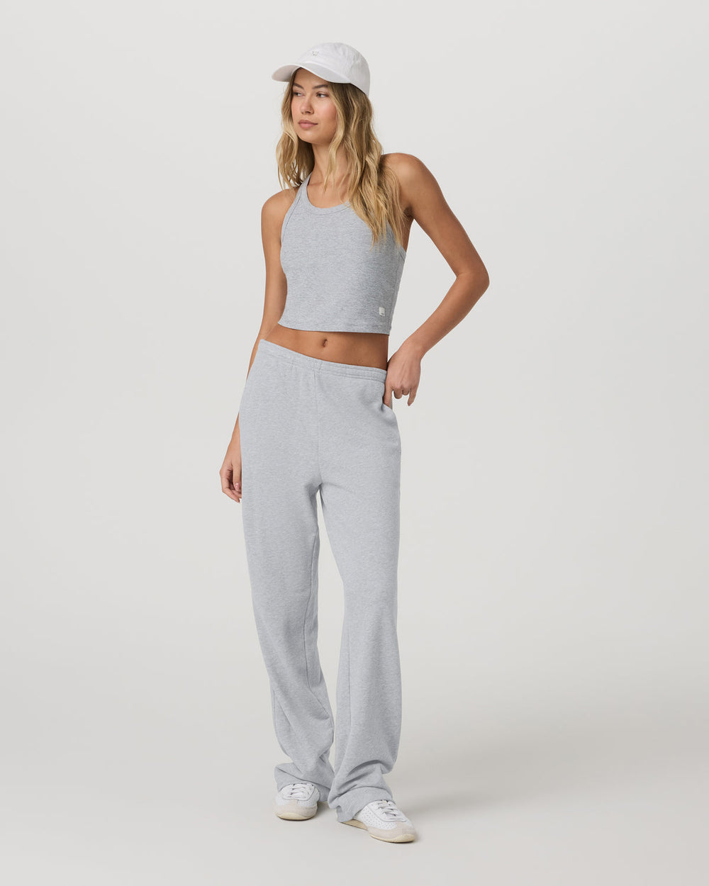 Vuori Elevation Racerback Tank Light Heather Grey