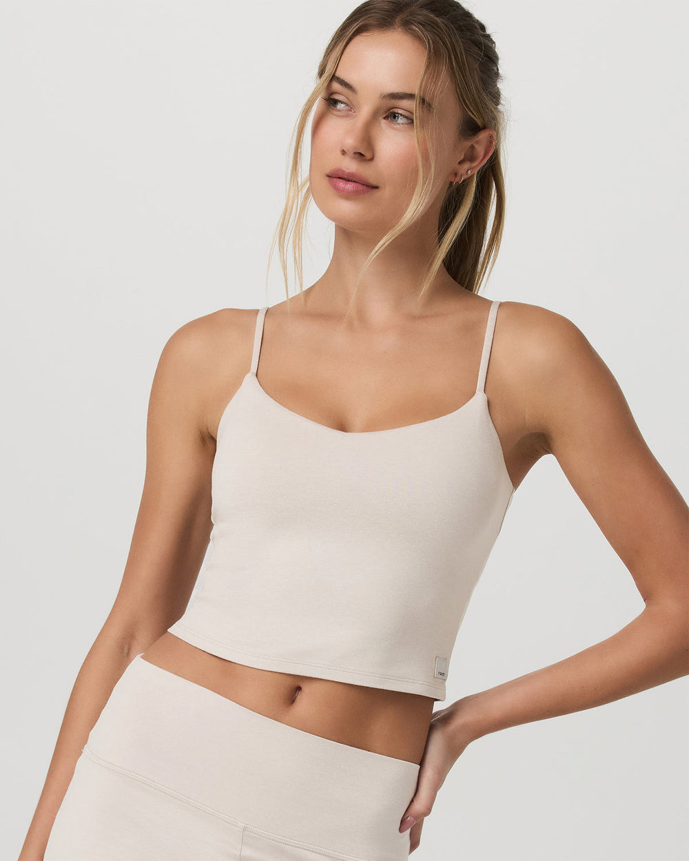 Vuori Halo Cami Women's Ecru Heather Performance Knit Top