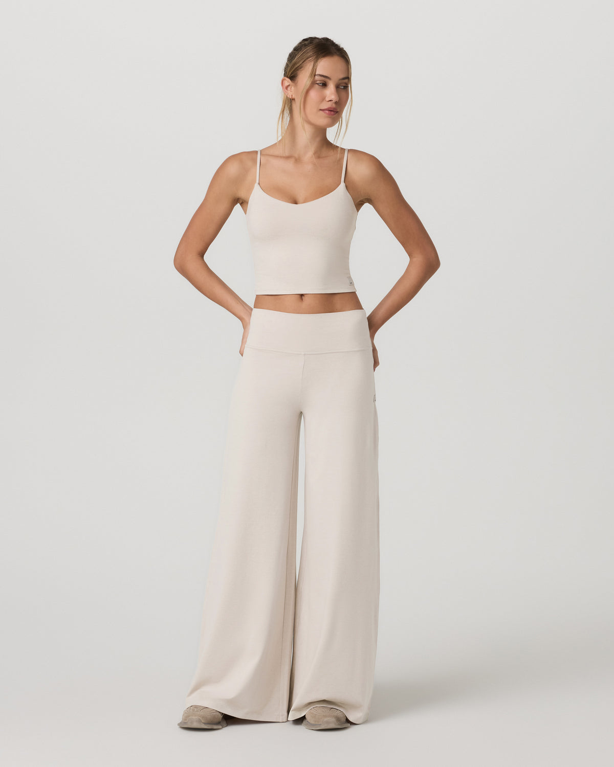 Vuori Halo Cami Women's Ecru Heather Performance Knit Top