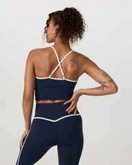 Vuori Vuori AllTheFeels™ Corset Tank Women's Blue Coast Top