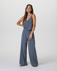 Vuori Villa Cropped Tank Azure
