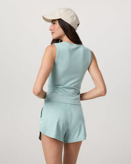 Vuori Halo Scoop Tank Women's Sea Spray Heather Tank Top