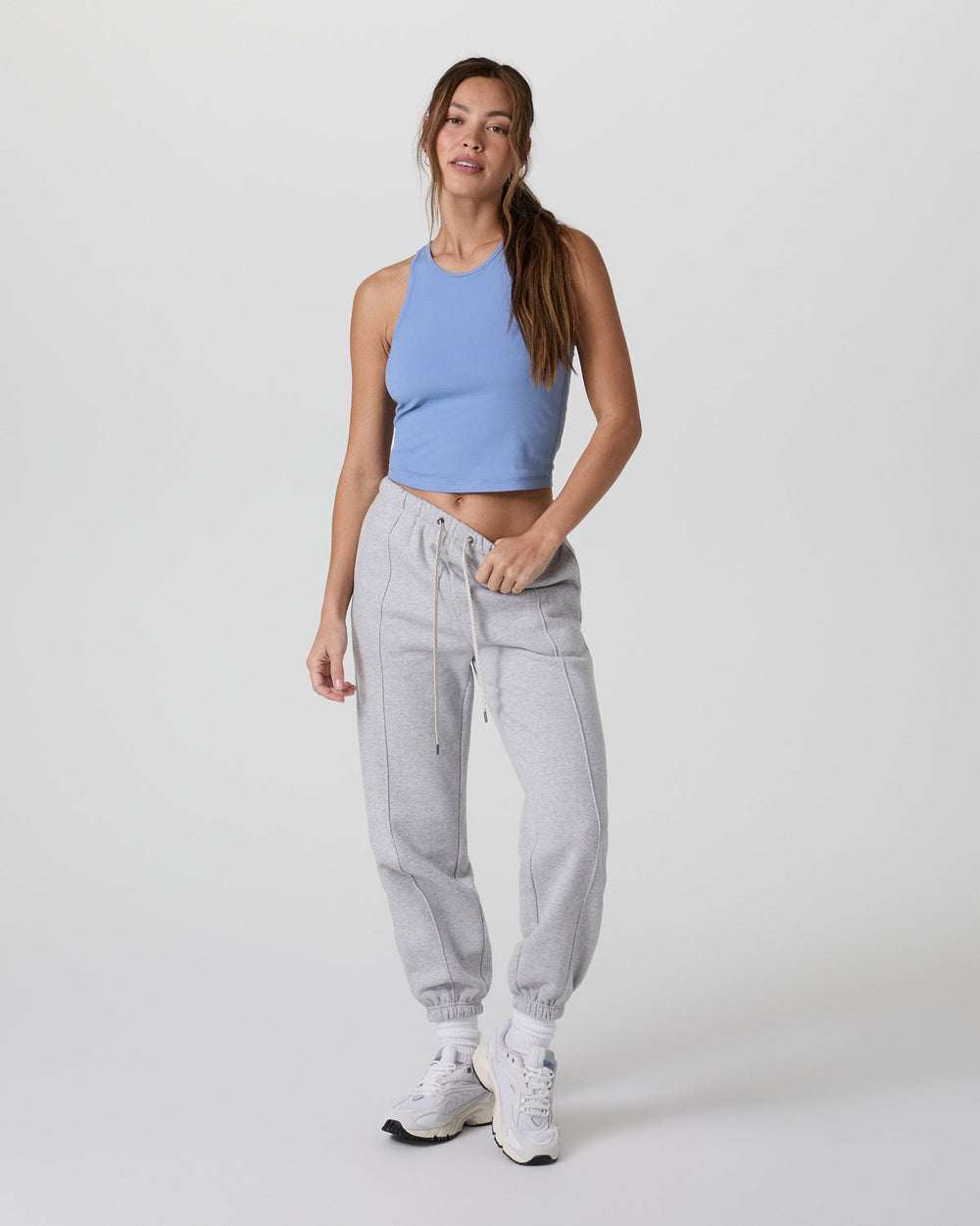 Vuori Pose Plyo Tank Women's Bluebell Rib Tank Top