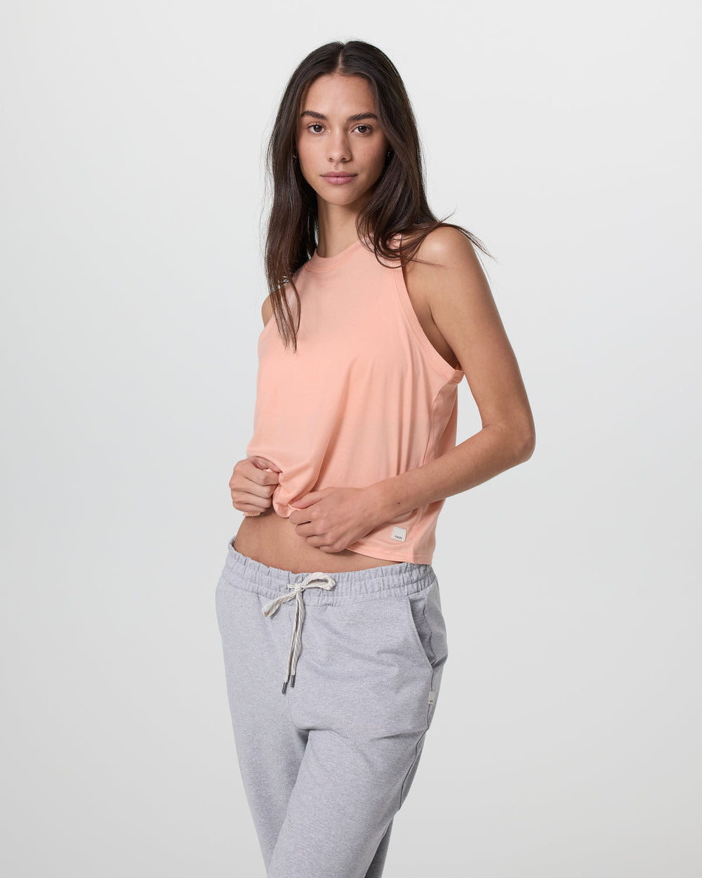 Vuori Energy Top Bright Peach Heather
