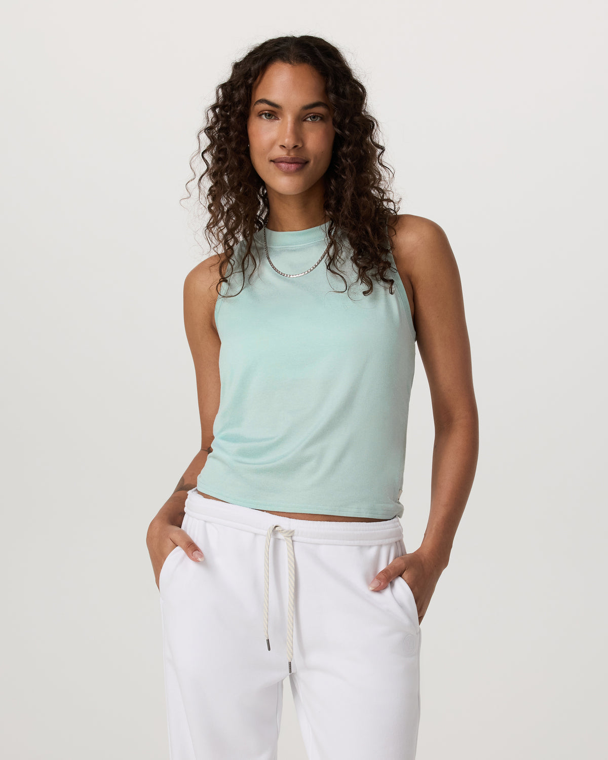 Vuori Energy Top Women's Spearmint Heather Tank Top