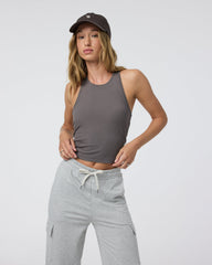 Vuori Pose Plyo Tank Women's Chia Rib Tank Top