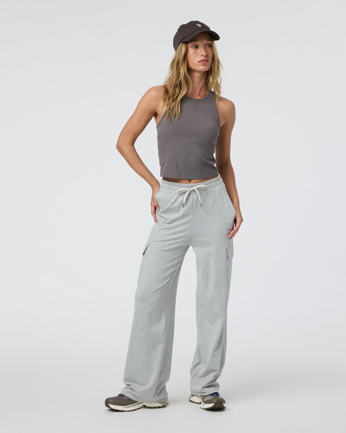 Vuori Pose Plyo Tank Women's Chia Rib Tank Top