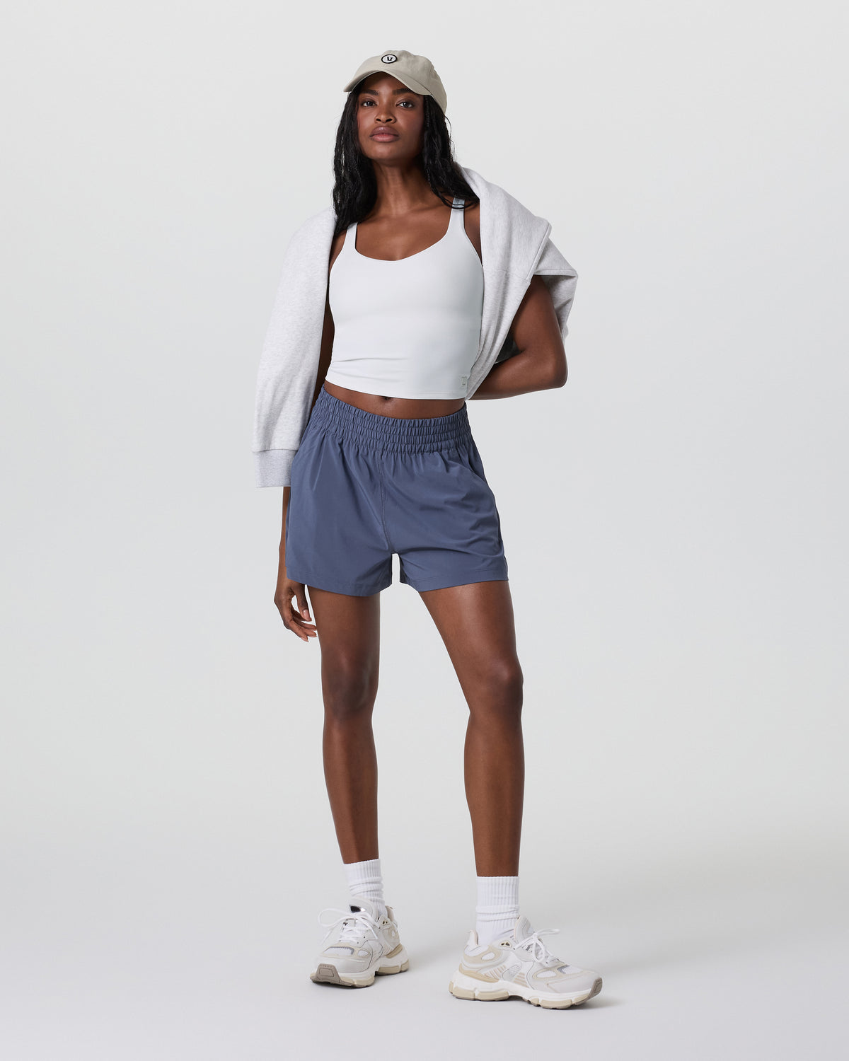 Vuori Dynamic Tank White Racerback Tank