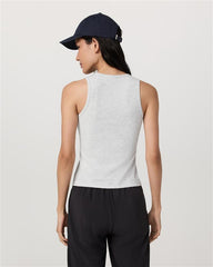 Vuori Pose Layering Tank Women's White Heather Grey Tank Top