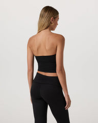 Vuori Halo Tube Top Women's Black Heather Tube Top