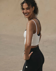 Vuori Daily Layered Tank Women's Marshmallow Performance Top