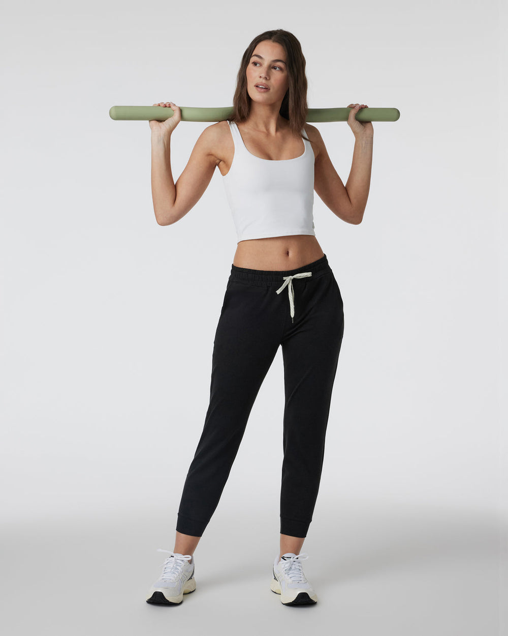 Vuori Daily Crop Women's White Crop Tank Top