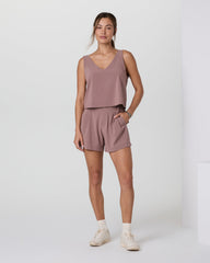 Vuori Villa Cropped Tank Zion Rose