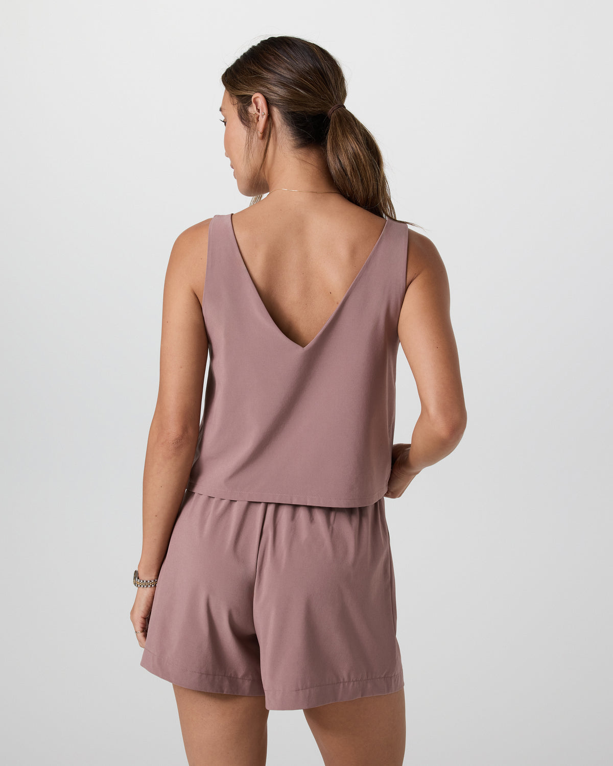 Vuori Villa Cropped Tank Zion Rose