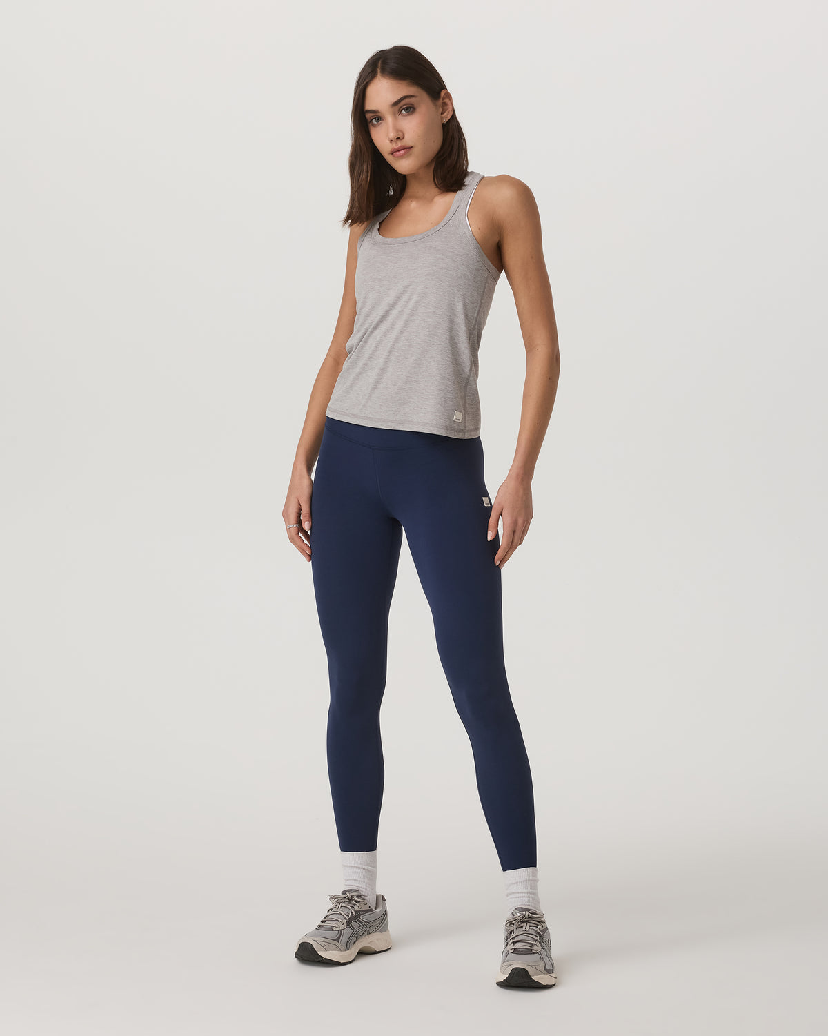 Vuori Lux Racerback Tank Women's Light Heather Grey Top