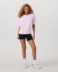 Vuori Energy Long Tee Women's Lilac Breeze Heather Tee Shirt