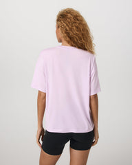 Vuori Energy Long Tee Women's Lilac Breeze Heather Tee Shirt