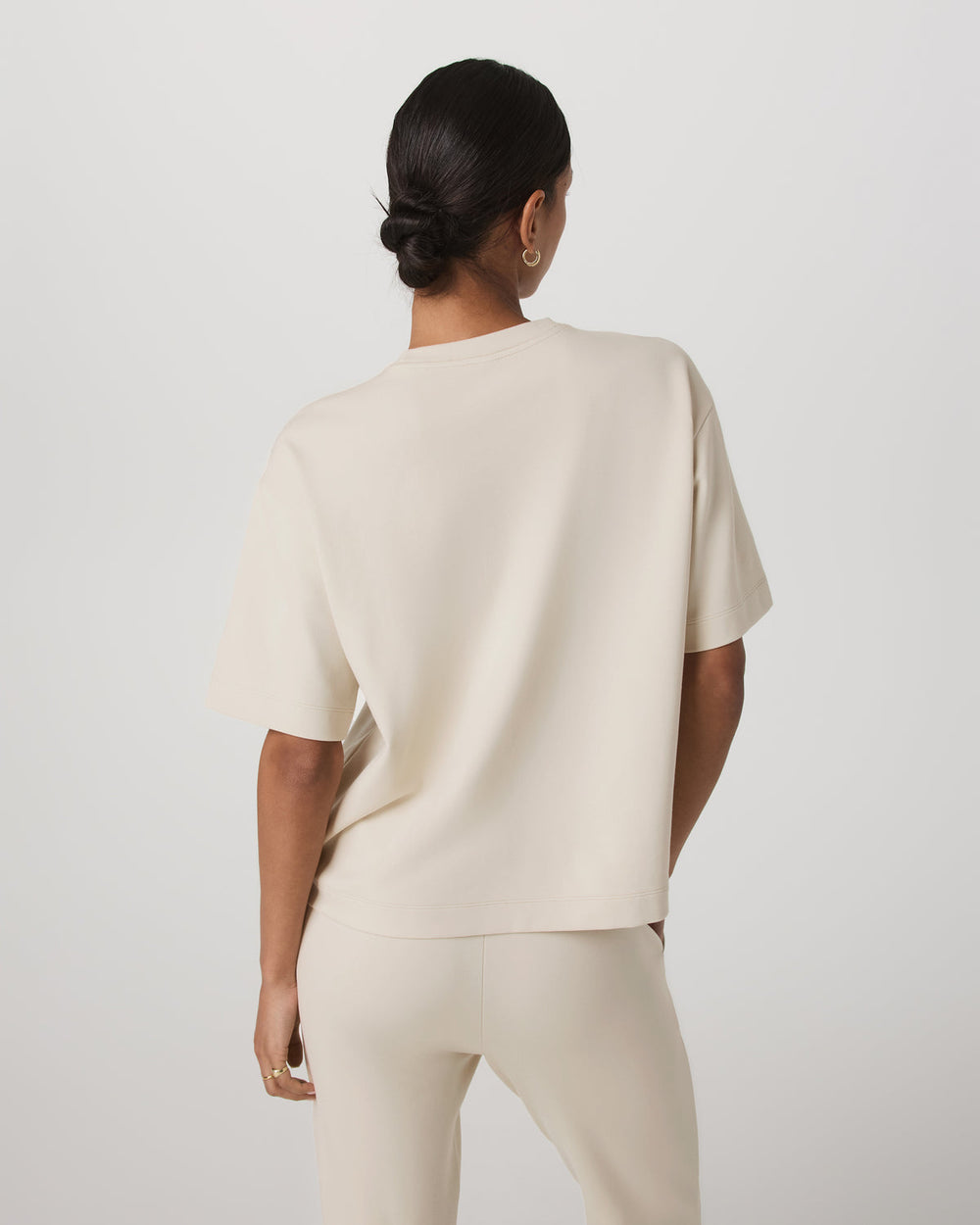 Vuori Short Sleeve Maven Oversized Tee Women's Bone Tee Shirt