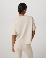 Vuori Short Sleeve Maven Oversized Tee Women's Bone Tee Shirt
