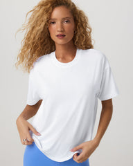 Vuori Energy Long Tee Women's White Performance Tee Shirt
