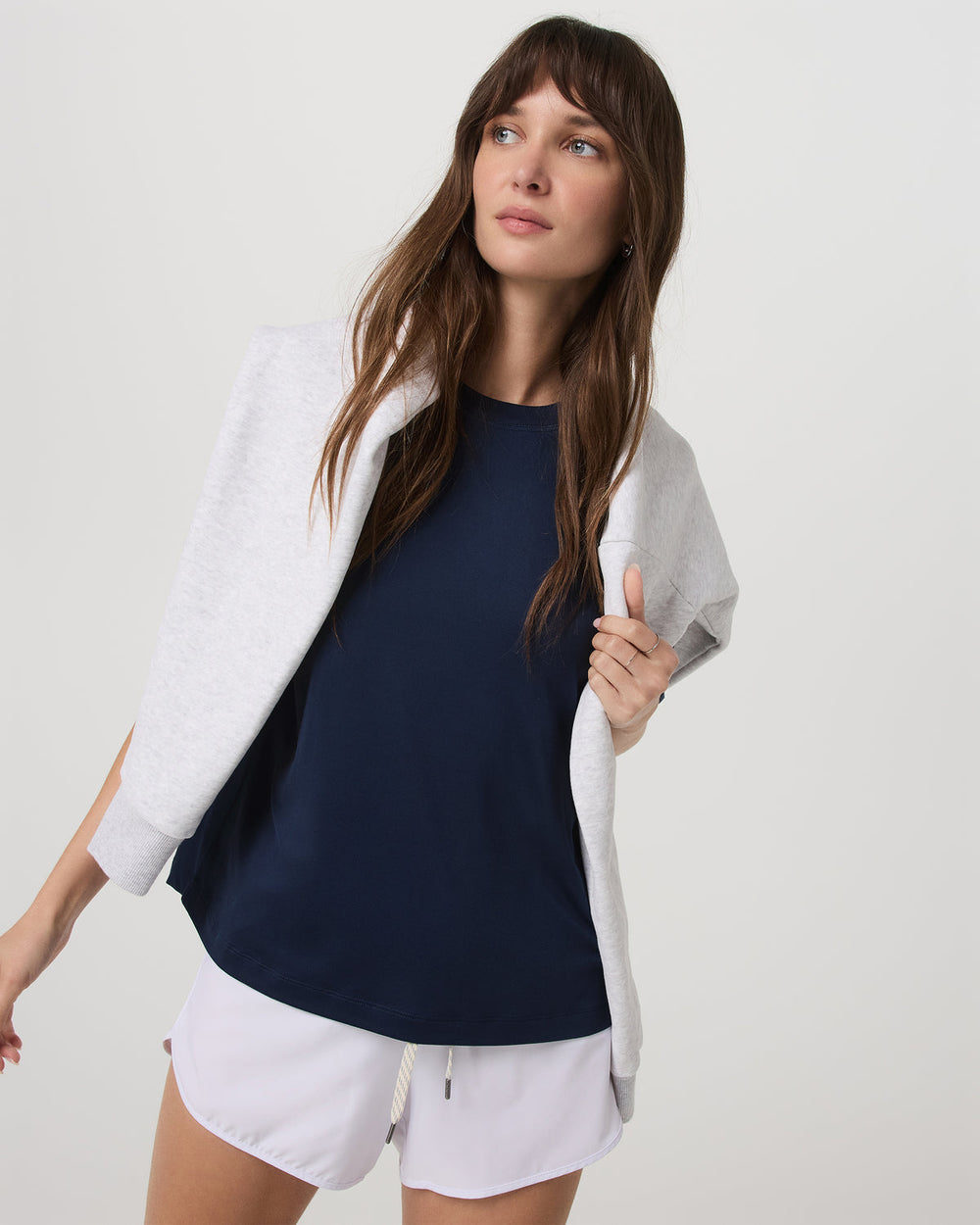 Vuori Energy Long Tee Women's Blue Coast Fitness Tee Shirt