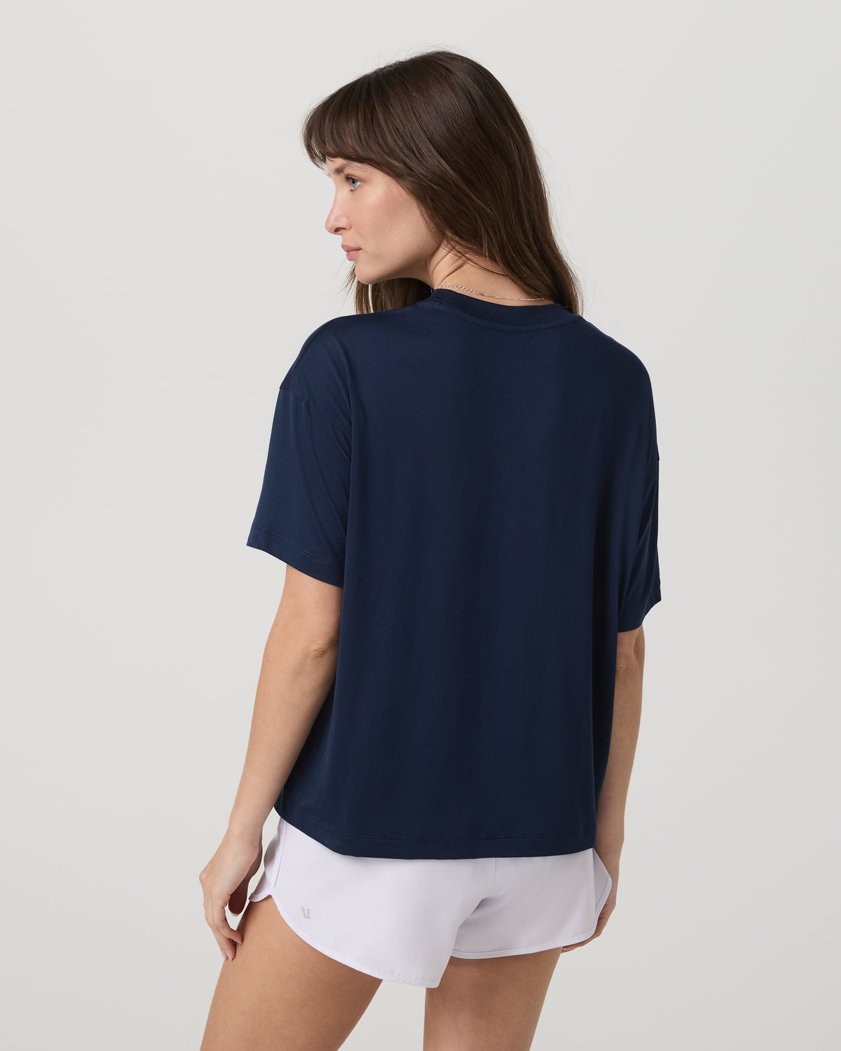 Vuori Energy Long Tee Women's Blue Coast Fitness Tee Shirt