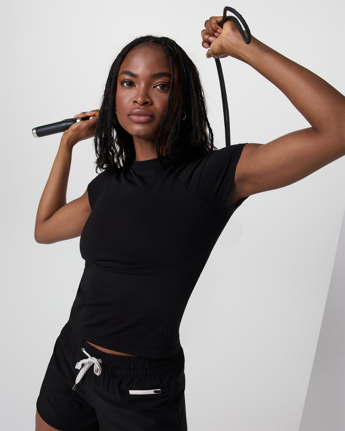 Vuori Short Sleeve Seamless Surge Tee Black