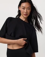 Vuori Short Sleeve Maven Oversized Tee Women's Black T-Shirt