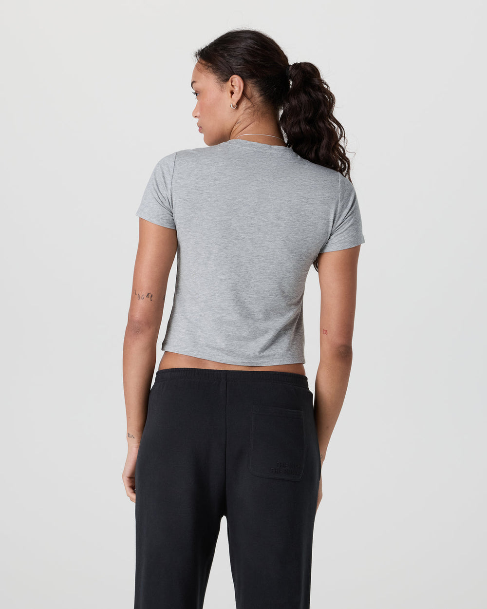 Vuori Feather Baby Tee Light Heather Grey
