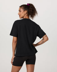 Vuori Short Sleeve Heavyweight Oversized Cotton Tee Black