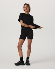 Vuori Short Sleeve Heavyweight Oversized Cotton Tee Black