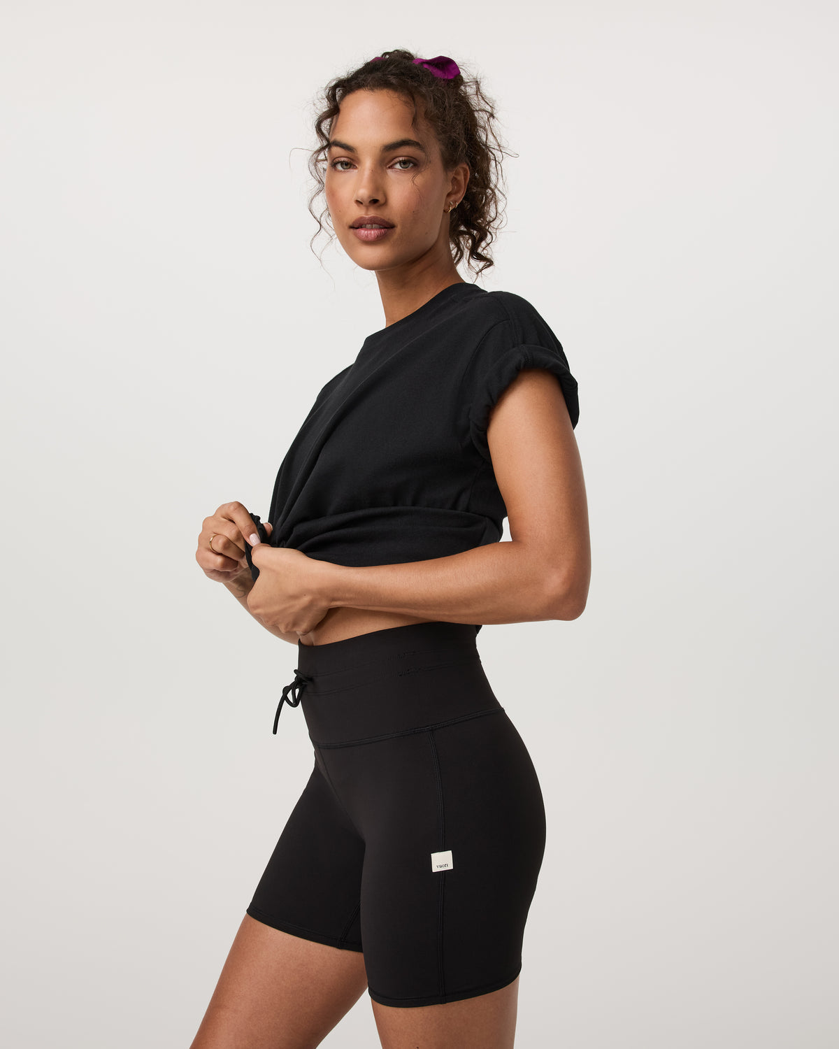 Vuori Short Sleeve Heavyweight Oversized Cotton Tee Black