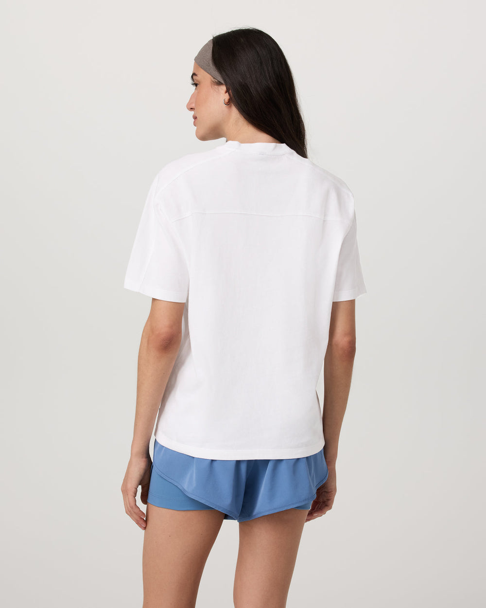 Vuori Short Sleeve Heavyweight Oversized Cotton Tee White