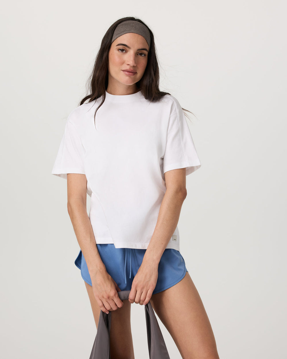 Vuori Short Sleeve Heavyweight Oversized Cotton Tee White