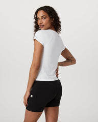 Vuori Short Sleeve Seamless Surge Tee White