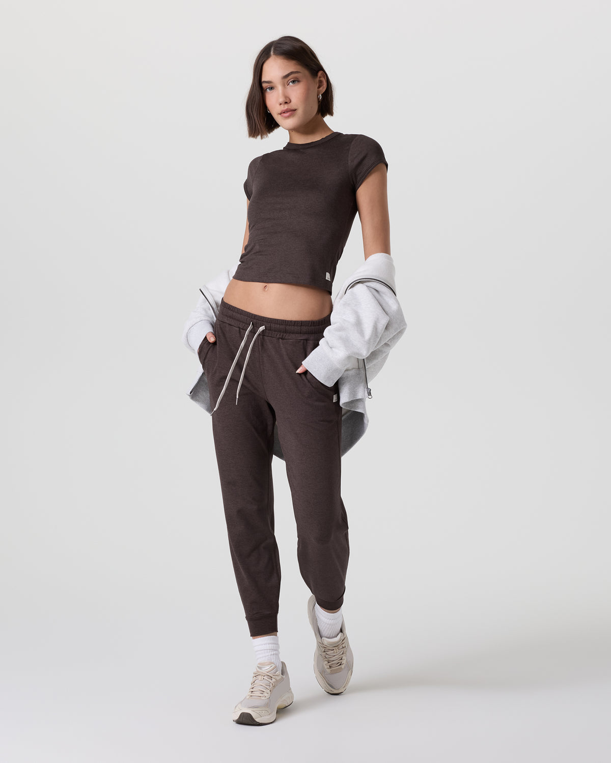 Vuori Halo Baby Tee Java Heather