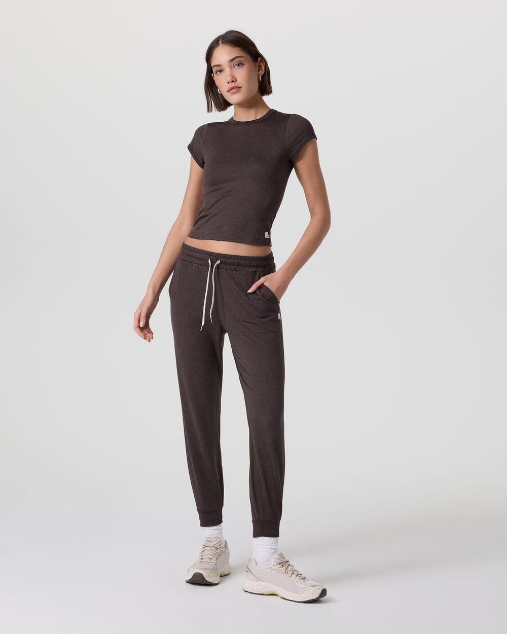 Vuori Halo Baby Tee Java Heather