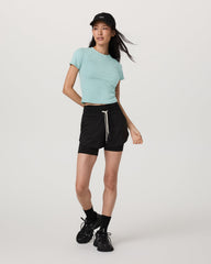 Vuori Pose Fitted Tee Sea Spray